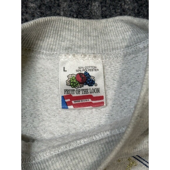Vintage Presidential Election Clinton Sweatshirt Fruit Of The Loom Made In USA L - Picture 3 of 4